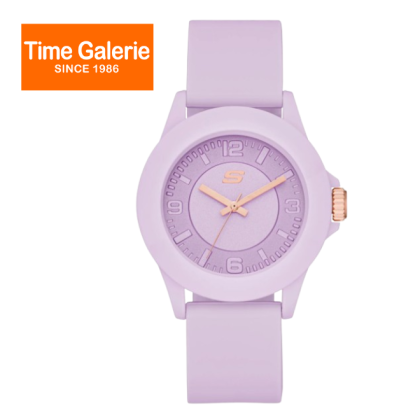 Skechers SR6286 Analog Purple Silicone Strap Women Watch